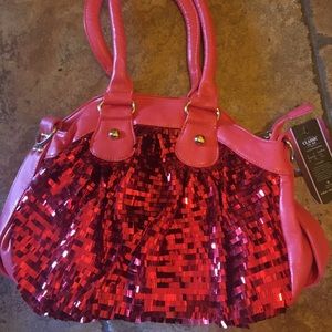 Fancy Metallic front handbag